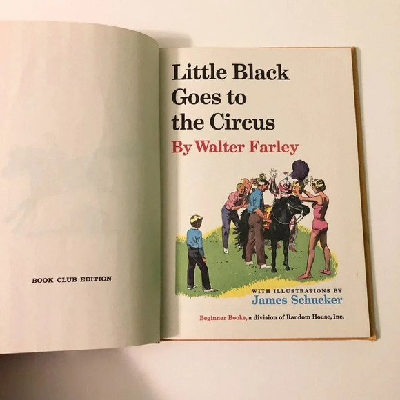 Vtg 1963 Little Black Goes to the Circus  HC Books Walter Farley - Picture 8 of 16